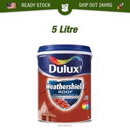 5L ICI DULUX Weathershield Roof Paint Roofshield Roof Shield Reflect Heat Cat Atap Genting Rumah Cat