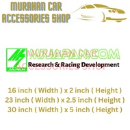 [READY STOCK] M7 JAPAN Research & Racing Development  CAR STICKER