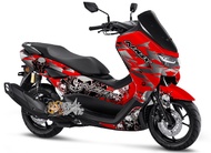 Decal Stiker Full Body New nmax 2020 Biru - Motif Tengkorak