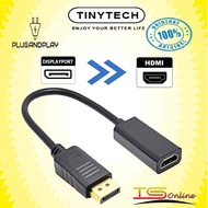 Tinytech Display Port(M) to HDMI(F) Video Converter Adapter 20CM