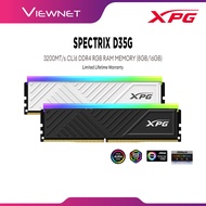 ADATA SPECTRIX D35G DDR4 RGB MEMORY 3200MHz DESKTOP GAMING RAM (BLACK/WHITE) - 8GB/16GB