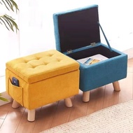 Storage Stool Stool Storage Sofa Stool Ottoman/Storage Stool Creative Fabric Footstool Living Room S