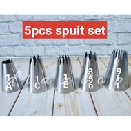 5pcs churros cake nozzle set 356 1C 1A 1E 9FT