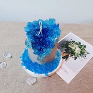 【閃閃鑽石糖】蠟燭材料包 水晶洞蠟燭 寶石香氛蠟燭 開運水晶