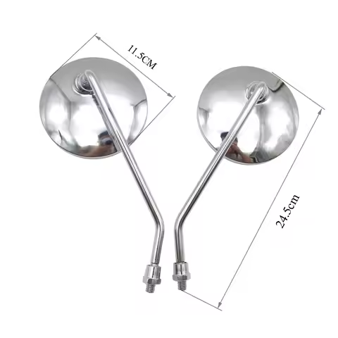 B345 Mirror Rearview Side Round For Suzuki Haojue HJ125K HJ125-8 EN125-2A GN125 GN250 GN400 Rearview