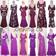 (S-XL) PURPLE / DUSTY PURPLE VIOLET MAGENTA TEMA BAJU KURUNG MODERN BRIDESMAID DINNER WEDDING KENDURI NIKAH TUNANG