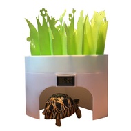 Tortoise House Thermometer Reptile Hideout Tortoise Cave Black/White Humidifier reptile shelter ther