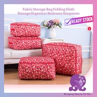 Beauty 2u Fabric Storage Bag Folding Cloth Storage Organizer Bedroom Simpanan Bed Cover Blanket