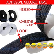 1 M/Hook+Loop  Self-adhesive Velcro Tape/Tape with Glue/ 魔术贴 Velcro Fastener  Sticker Magic Tape Mosquito Net Tape