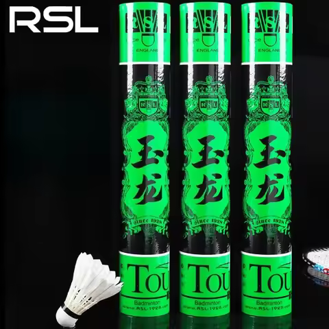 Team RSL DRAGON Badminton Shuttle Professional Tournament Level Shuttlecock Goose Feather Badminton 