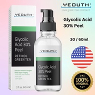 YEOUTH, Glycolic Acid 30% Peel (30 / 60ml) Glycolic Acid Face Gel Peel with Retinol