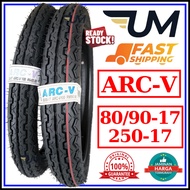 ARC-V VIVA TYRE 80/90-17 250-17 TUBED 17 INCH TIRE TAYAR ARC V FT107 BUNGA TT100 DUNLOP ARCV TUBE TIUB 80 90 250 MOTOR