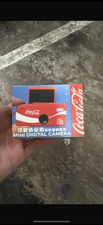 7-11 7仔 可口可樂 coca cola 可翻轉螢幕 迷你數碼相機 吊飾 鎖匙扣 紅色 連SD card 限定 反mon自拍