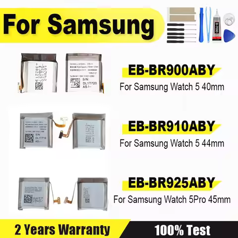 New Replacement Battery EB-BR900ABY EB-BR910ABY EB-BR925ABY For Samsung Galaxy Watch5 40MM 44MM Watc