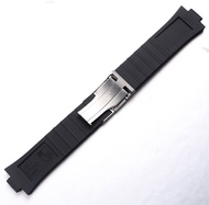 New 24x11mm Black Silicone Rubber Watchband For Oris AQUIS Watch Strap Tape Waterproof Wrist Bracele