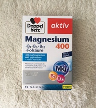 [Sold Out. Waiting for Restock] Germany Doppelherz Magnesium + B-Complex B1, B6, B12 & Folate 60 tab