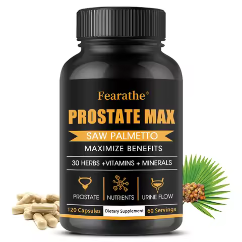 Fearathe Saw Palmetto Prostate Supplement - Promotes Prostate Health, Urinary Health and Hair Growth