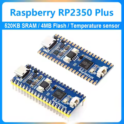 Raspberry Pi Pico 2 RP2350 MCU Board PLUS based on Raspberry Pi RP2350A chip 520KB SRAM and 4MB Flas