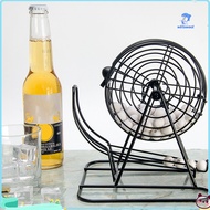 wirlsweal 1 Set Bingo Lottery Machine High Hardness Rust-proof Metal Manual Bingo Draw Machine with 