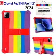 Case For Xiaomi Pad 8 11.2inch Tablet 2025 Mipad 8 Pro 11.2" Tablet Case Stand Soft Silicon Cover Pr