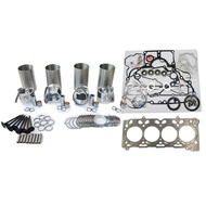 Overhaul Rebuild Kit (Combustion Chamber 45.5mm or 39.9mm) Fits for Kubota Engine V2607 V2607T Pisto