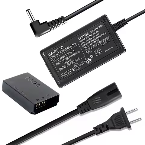 ACK-E12 Power Adapter with CA-PS700+DR-E12 Coupler for Canon EOS M M10 M2 M50 M100 M200 Cameras LP-E