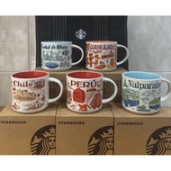 STARBUCKS BTS Series Mug Chile/Valparaiso/Peru/Ciudad De Mexico/Guadalajara 414ml🇨🇱🇵🇪🇲🇽
