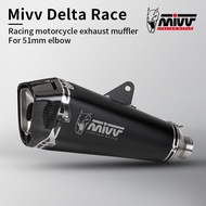 MIVV Demon Delta Racing Locomotive Exhaust Pipe Modified mt09/cbr500r/R15/R3/R7/Ninja 4/Z900/tl500/t