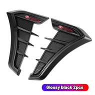 High quality 2pcs Carbon Fiber Car Fender Decoration Side Blade Badge Automobile Exterior Sticker Fo