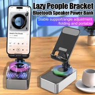 【3-In-1 Design】Portable Bluetooth Speaker/Power Bank/Phone Stand