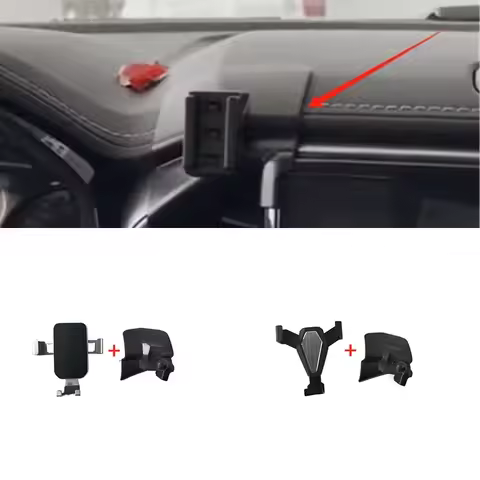 1Set ABS Material For 2021-2024 Isuzu D Max 4x4 D-max DMax Special Car Phone Holder Fixed Bracket St