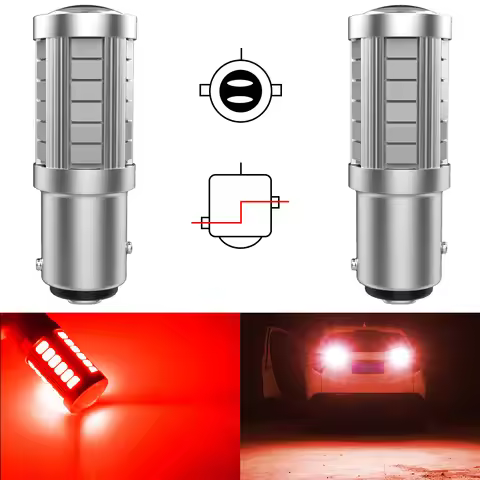 2x 1157 P21/5W BAY15D Led Brake Stop Lights 5630 33SMD Running Lamp For Hyundai i30 ix35 i20 i40 i10