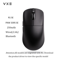 Vxe เมาส์เล่นเกมไร้สาย Dragonfly R1 PAW3395 น้ําหนักเบา 3 โหมด 2.4G/บลูทูธ/แบบมีสาย