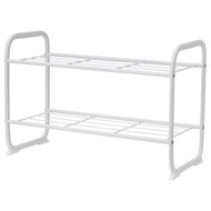 Ikea bibblis 白色兩層鞋架