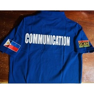 SCAN Type B Uniform DTF Print royal blue polo shir