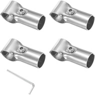 4-Pack Structural Pipe Connector, T Clamps Stainless Steel Pipe Connector for OD 25MM Convert 28MM P