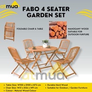 Atmua Furniture Fabo 4 Seater Garden Set Outdoor Furniture