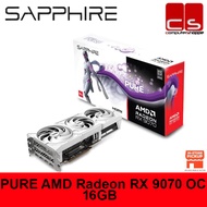 SAPPHIRE PURE AMD Radeon RX9070 GPU 16GB OC GDDR6