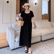 Guangzhou Dress in Black with Beaded Collar, Youthful and Dynamic 2025 T682 Maxi Dress
