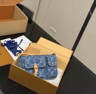 LV 牛仔 麻雀包