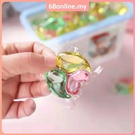 [Johor Seller] 3 in 1 Candy Laundry Detergent Washing Gel Beads Capsules Beads Stain Remove Fragrance Perfume Cloth Laundry Condensation Beads Laundry capsule Gel