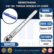 SENATOR SEN5570400K 3/8" DR. TORQUE WRENCH 19-110Nm