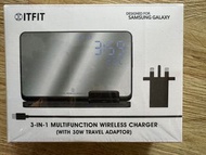 Samsung全新未拆 ITFIT 三合一無線充電板 (With 30W Travel Adapter)