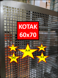 Plat Ram - 60x70 cm - Lubang Kotak - Plat Speaker - Ram Speaker - Grill Speaker