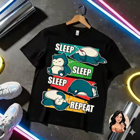 Streetwear Pokemon Anime Men Children T Shirt 2026 Summer Y2k Cotton Short Sleeve Tee Casual Top Car