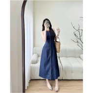 ZIPPED UNDERGROUND MAXI JEAN DRESS B29