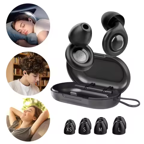 Reusable Silicone Snore Blocker Ear Plug with 10 Ear Tips in XS/S/M/L Anti-Noise Motorcycle Earplugs