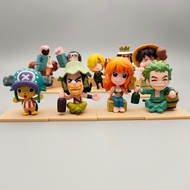 59th Generation 9 Styles One Piece Luffy Zoro Sanji Chopper Nami Figure Model Ornaments Birthday Gif