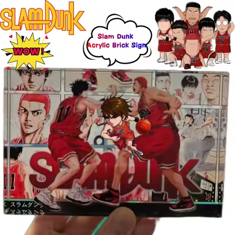 Slam Dunk Hanamichi Sakuragi Kaede Rukawa Takenori Akagi acrylic brick creative high-value DIY carto
