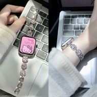 Kitty kitty Hello kitty Flash Diamond Suitable for Huawei fit4 Watch 4pro Strap fit3 Light Luxury Me